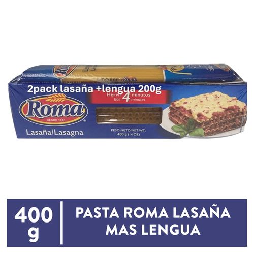 Lasana 400gr Roma Pac Ma Len 200 Gr
