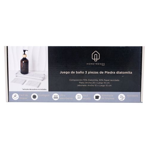 Accesorios Para Baño Hometrends Set De Bano De 3 Piezas Que Incluye 1
