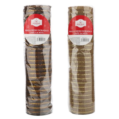 Malla Holiday Time Mesh Dorada Ó Cafe - 5.4 m