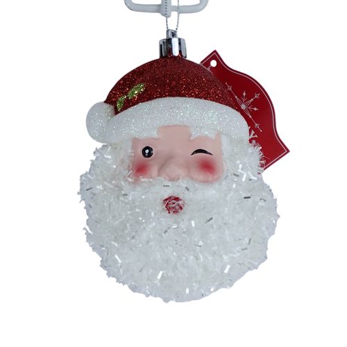 Adorno navideño Holiday Time diseño santa para árbol