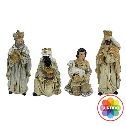 Adorno Holiday Time nacimiento reyes magos ó pastor