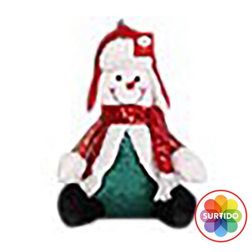 Figura Holiday Time de tela sentada - 32 cm