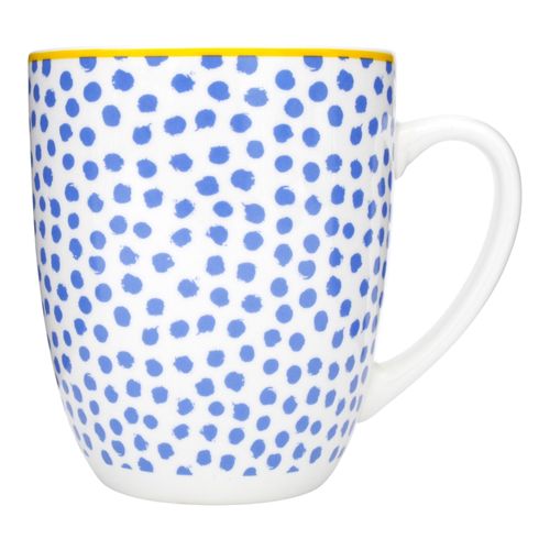Ms Taza 12onz Porcelana Color Azul