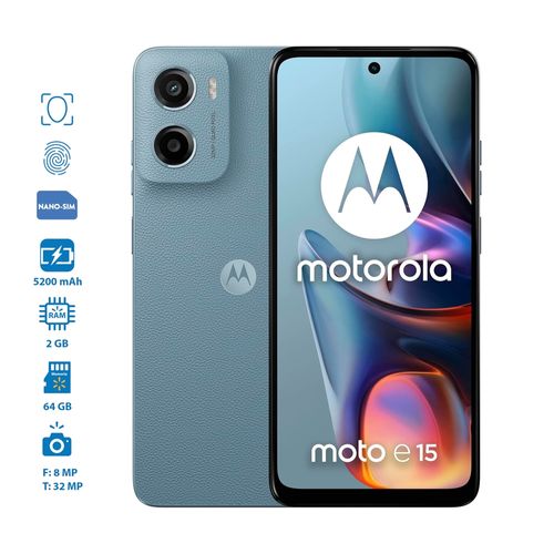Celular Motorola E15 2GB RAM 64GB Almacenamiento