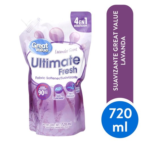 Suavizante Great Value Avanzado Aroma Lavanda - 720 ml