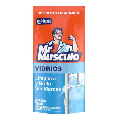 Limpiador Líquido para Vidrios Mr Músculo Repuesto - 500 ml