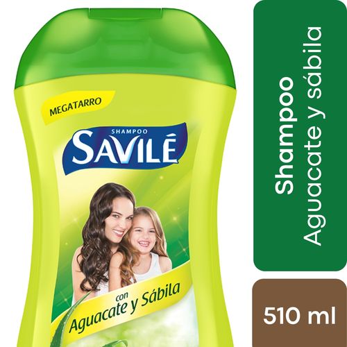 Shampoo Savilé Aguacate y Sábila en Líquido - 550 ml