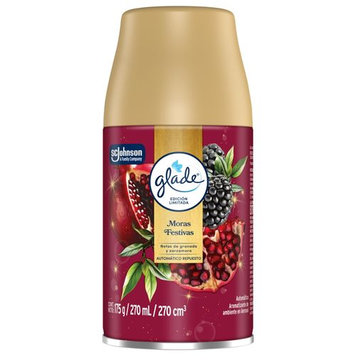 Aromatizante de ambiente Glade mora festivas - 175 g