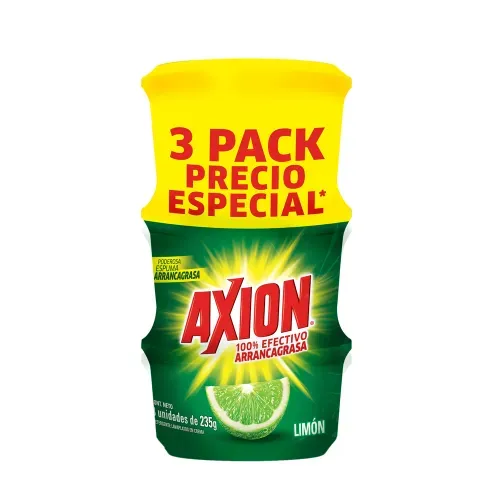 Lavaplatos Axión Limón Pasta 3 Pack - 235g