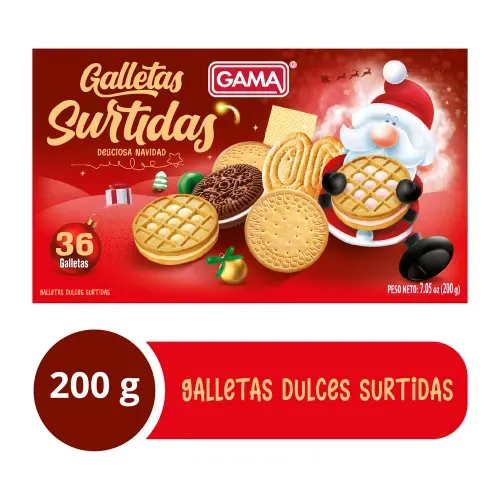 Galleta Gama Surtida Navideña 200gr