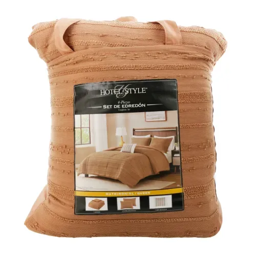 Hs Edredon Liz 4Pzs Fq Coral Ea