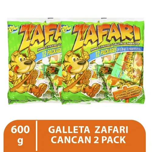 Galleta 2pack Zafari Cancan 600g