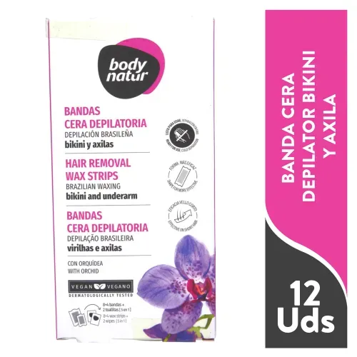 Body Natur Bandas Dep Bikini Axila 12 Ea