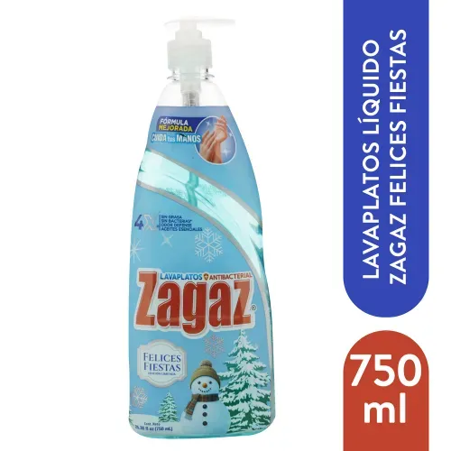 Lavaplatos Líquido Zagaz Lavaplatos Zagaz Liq Feli Fiestas 750ml