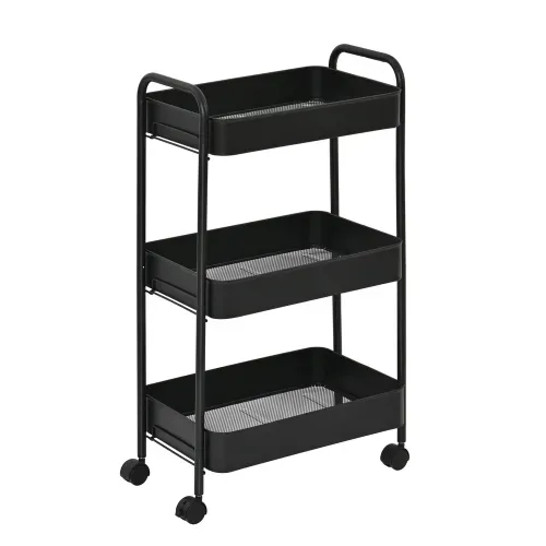 Cajas y Contenedores Mainstays Organizador De 3 Niveles Con Rodos