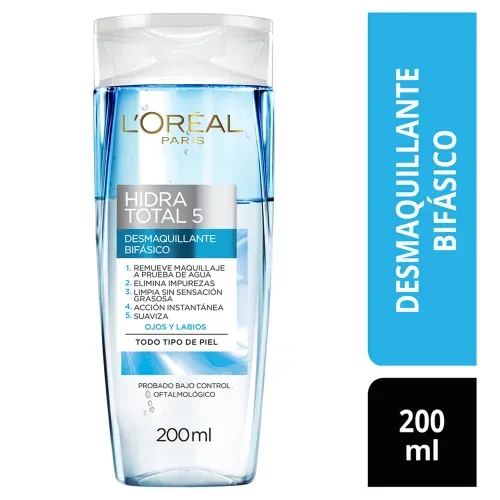 Desmaquillante Bifásico L'oreal Hidra Total 5 - 200 ml