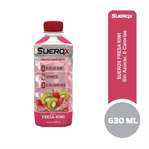 Bebida Hidratante Suerox Sin Azúcar Fresa Kiwi -630 ml