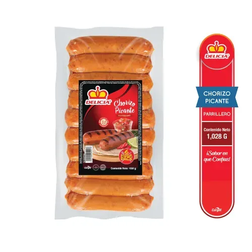 Chorizo Delicia Parrillero Picante - 1028 g