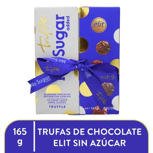 Trufa Elit Sinazucar Chocolatnegro 165gr