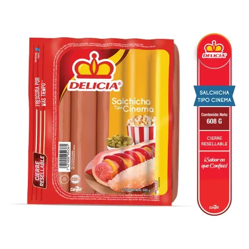 Salchicha Delicia Cinema - 608 g
