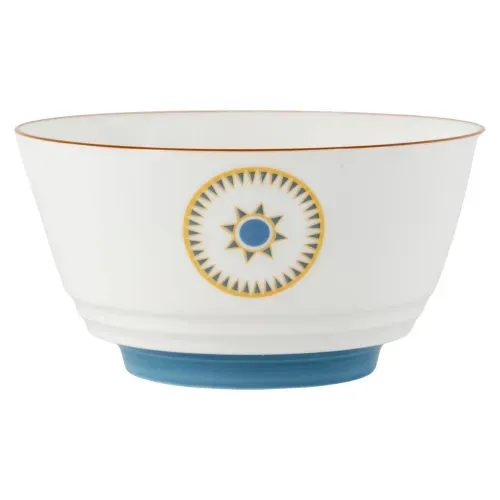 Vajillas Mainstays Ms Bowl 4 5 Porcelana Color Azul