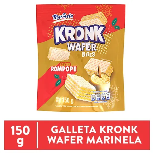 Galleta Kronk Wafer sabor Rompope - 150 g