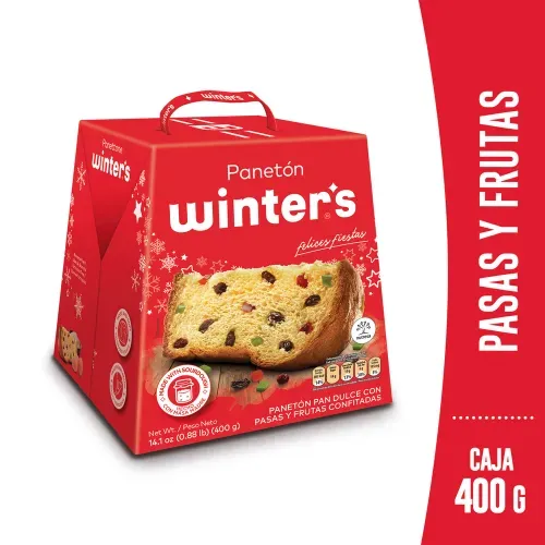 Panetón Winter´s Pasas y Frutas - 400 g