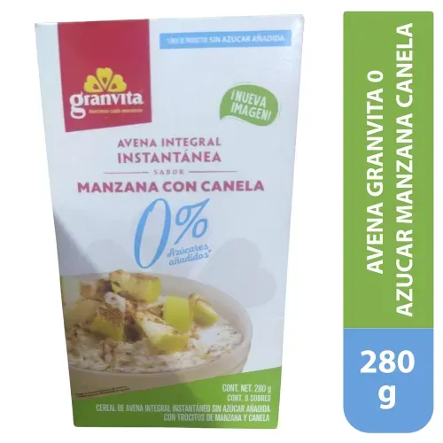 Avena Granvita 0 Azucar Manz Canel 280gr