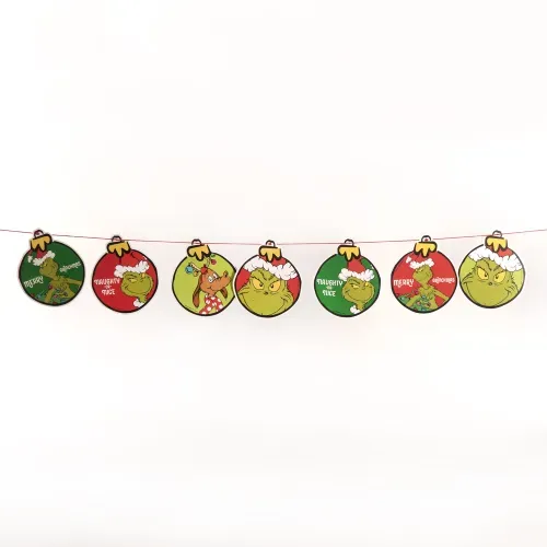 Guirnalda Grinch Decorativa - 1 m