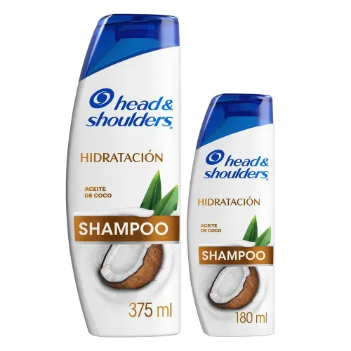 Shampoo Control Caspa Head & Shoulders Hidratación 375 ml + 180 ml Pack 2 Unidades