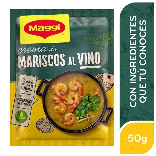 Crema Maggi Sabor Mariscos Al Vino - 50 g
