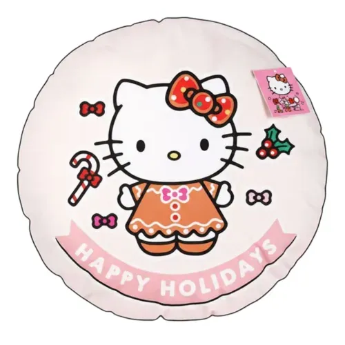 Cojín Hello Kitty circular Diseño Navideño