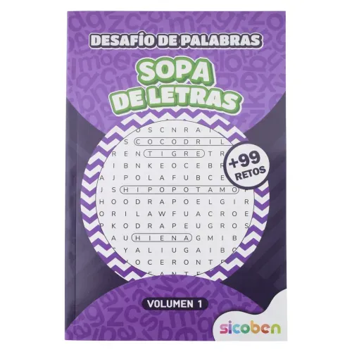 Sicoben Libro Pasatiempos Desafio Sopas