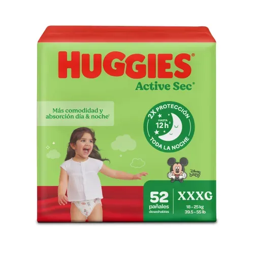 Pañales Huggies Active Sec
