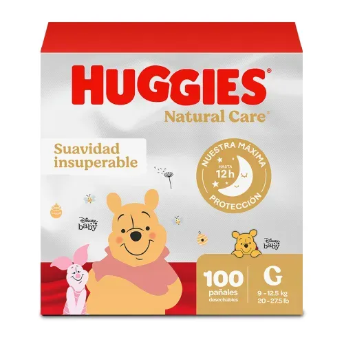 Pañales Huggies Natural Care Etapa 3/G - 100 Unidades