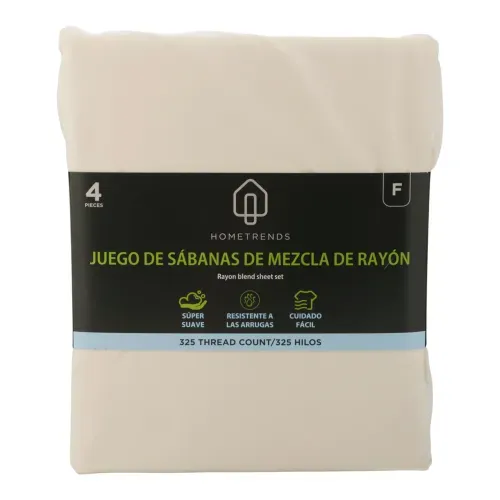 Ht Set De Sabanas Matrimonial Marfil