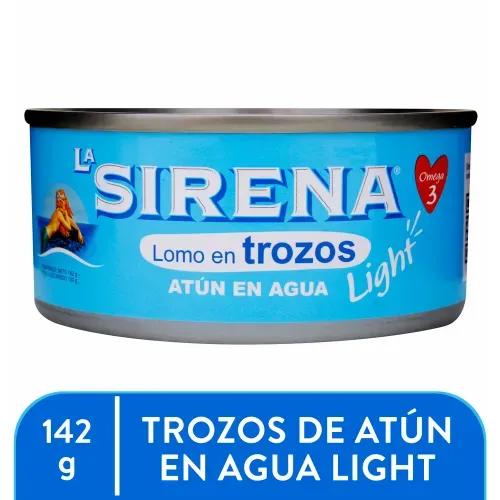 Atun En Trozos La Sirena Agua 142gr