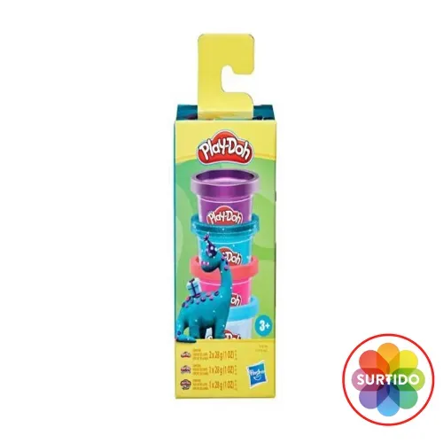 Plastilina Play Doh mini Ppcks de colores - 4 Uds