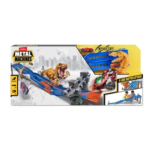 Pista Metal Machines 4 carriles ataque raptor