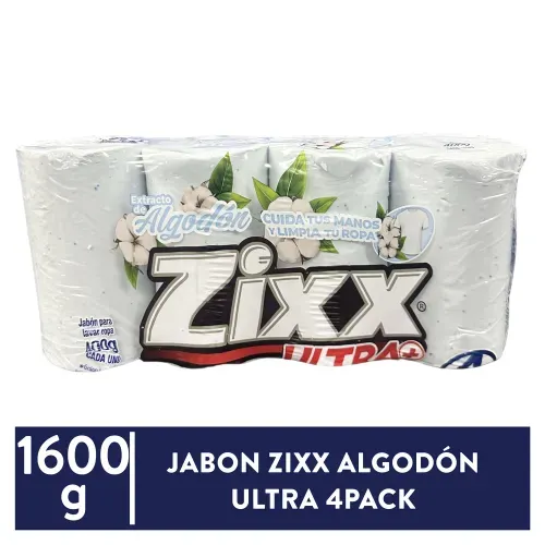 Jabon Zixx Algodon Ultra 4pack 1600 Gr