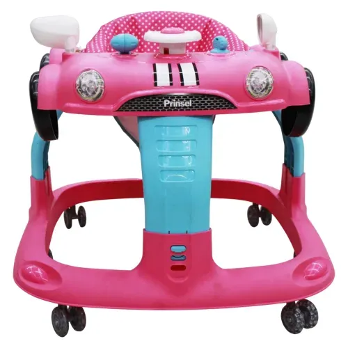 Andadera Auto Luxe Rosa