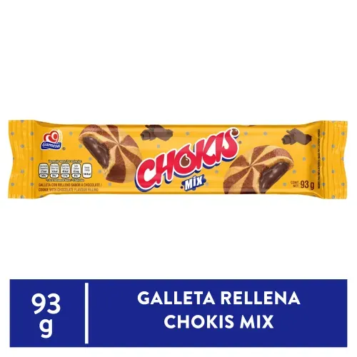 Galleta Rellena Chokis Mix 93g