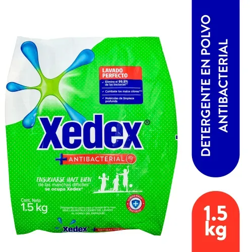 Detergente Xedex Antibacterial en Polvo - 1.5 kg
