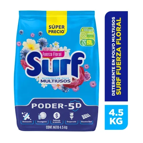 Detergente Surf Fuerza Floral en Polvo - 5000 g
