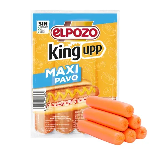 Salchicha Maxi Pavo King El Pozo 330 Gr