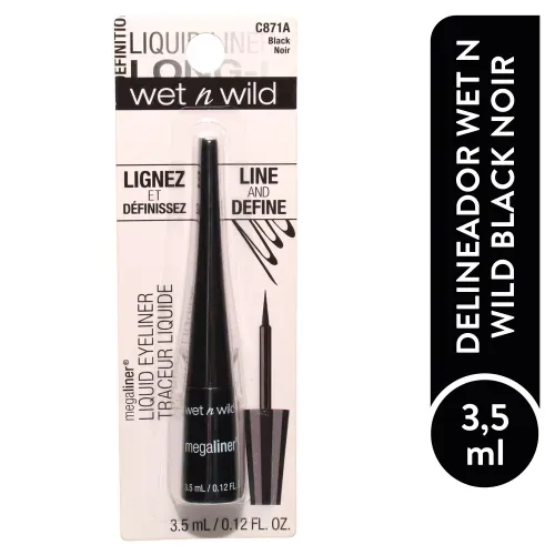 Delineador De Ojos y Cejas Wet And Wild Delinador Liquido Wet n Wild Black 3 5ml