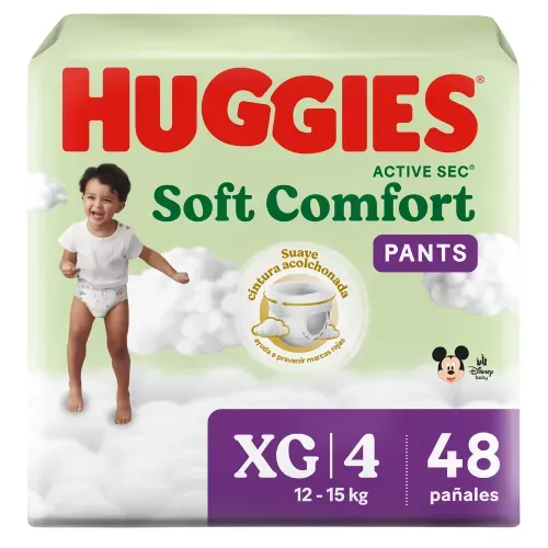 Pañales Huggies Soft Comfort Pants Etapa 4/XG - 48 Unidades