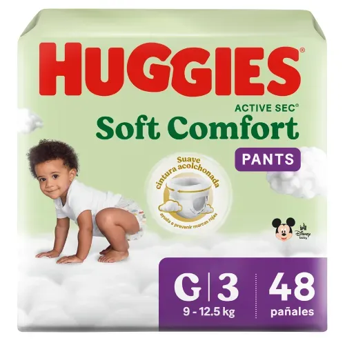 Pañales Huggies Soft Comfort Pants Etapa 4/XG - 48 Unidades