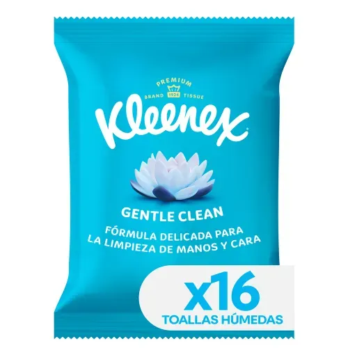 Toallas Húmedas Kleenex Gentle Clean - 16 Unidades