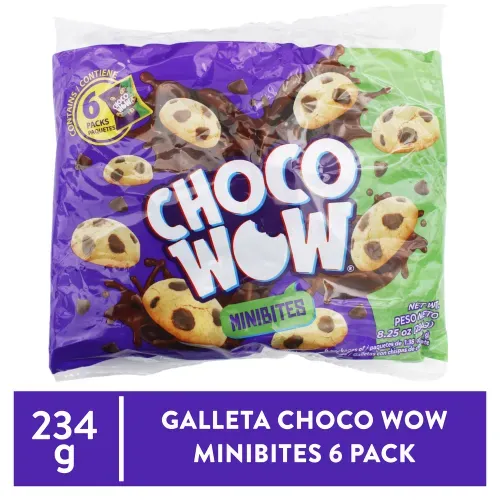 Galleta Chocowow Minibite 6 Pack - 234gr